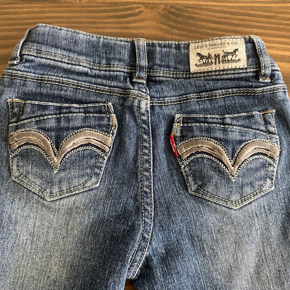 Kids Levi’s Skinny Jeans Blue Gray Size 4 REG 3-4Y Five Pocket Denim - Picture 4 of 4